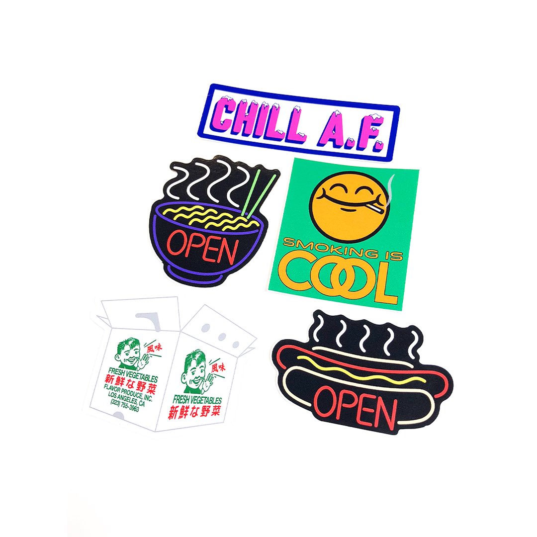 flavorbrand's tweet photo. STICKER PACKS - $9-$14
https://t.co/xkBcmxFpnI
#flavorbrand #flavor #brand #clothingbrand #streetwearbrand #stickers #stickerpack #vinylstickers #open24hours #food #fastfood #carhop #drivein #retro #gashigashi #gashi45 #uejini #smokingiscool #cigarettes #cigarettepack #opensign https://t.co/pI3lqShiCV