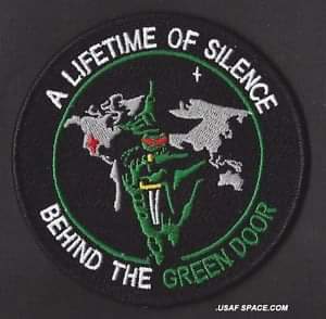 And that's it for this time. Behind the green door is the motto of a very secretive US unit (out of Texas?), possibly the original Space Force. Thank you kindly to  @AussiePI for this image of their patch. #BigDickAnon