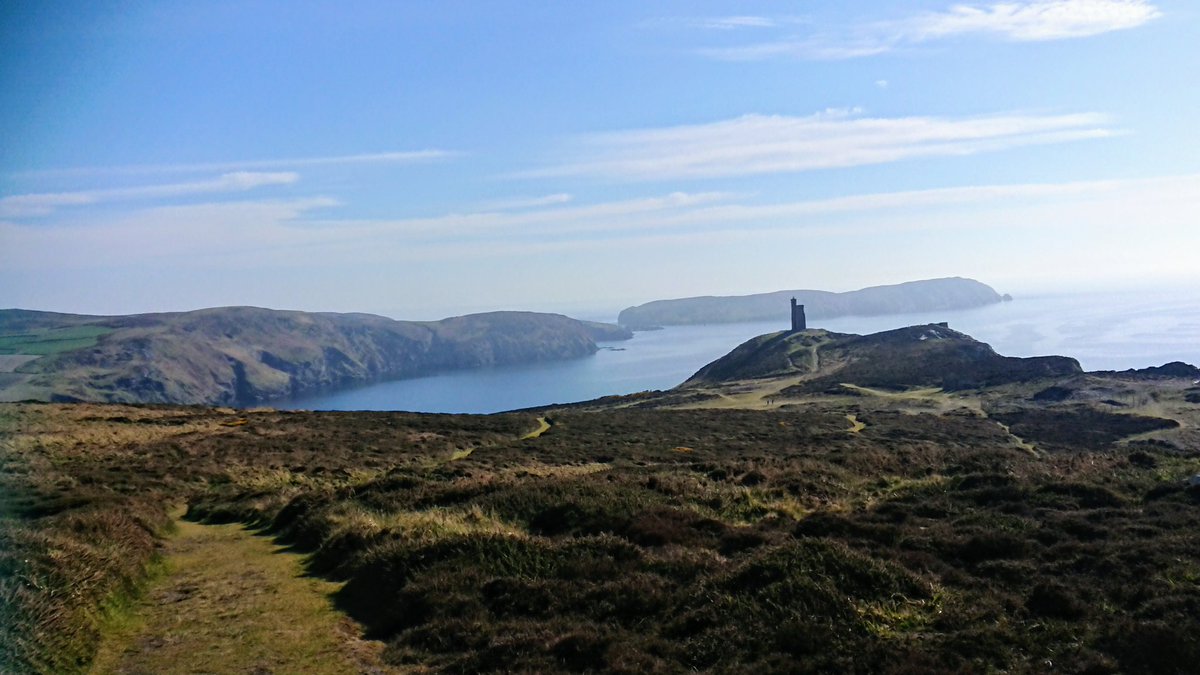 Looking down towardsMilner's Tower. #BraddaHead #PortErin #IsleOfMan #PermittedDailyExercise #EnjoyingNature