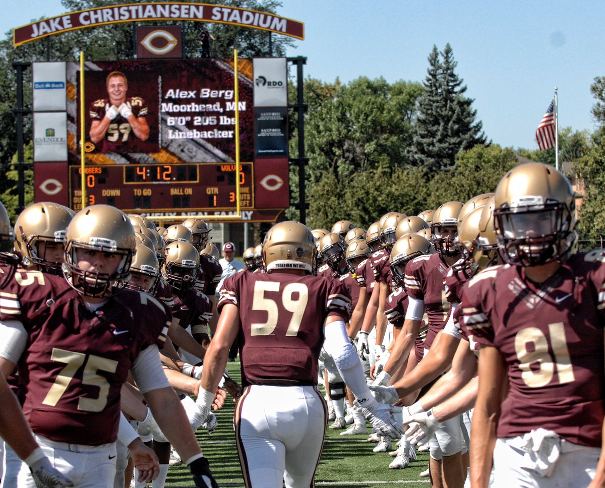 Cobber_Football's tweet photo. Today we learn more about a recent Cobber Grad!  Alex Berg was an All American Punter and Linebacker who graduated in December!  Check out why he chose Concordia! #WhyD3 #RollCobbs #TogetherWeWill https://t.co/65nOV7QaT9