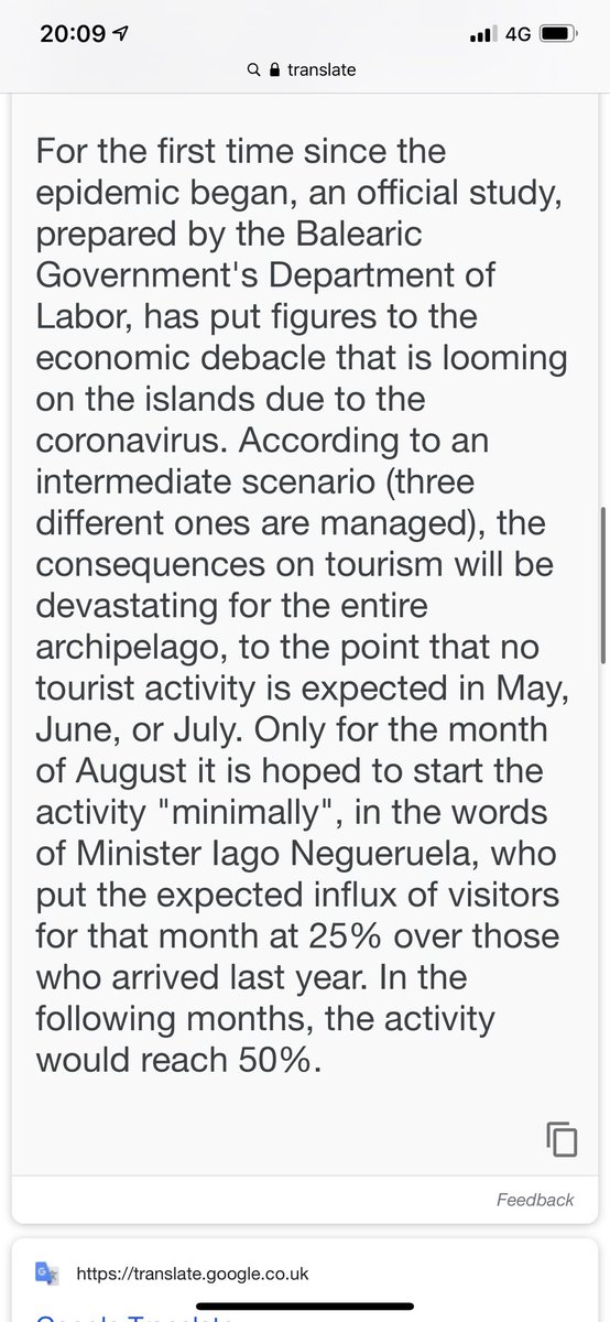 AS EXPECTEDNO IBIZA this summerMay,June July, wont be happening (which we already knew)August at 25% & Sept at 50% capacity of last yearBut NOT for English becuase of the late lockdownTo be honest im surprised they are even opening for Aug & Sept https://www.diariodeibiza.es/pitiuses-balears/2020/04/14/las-islas-tendran-turismo-partir/1136418.html