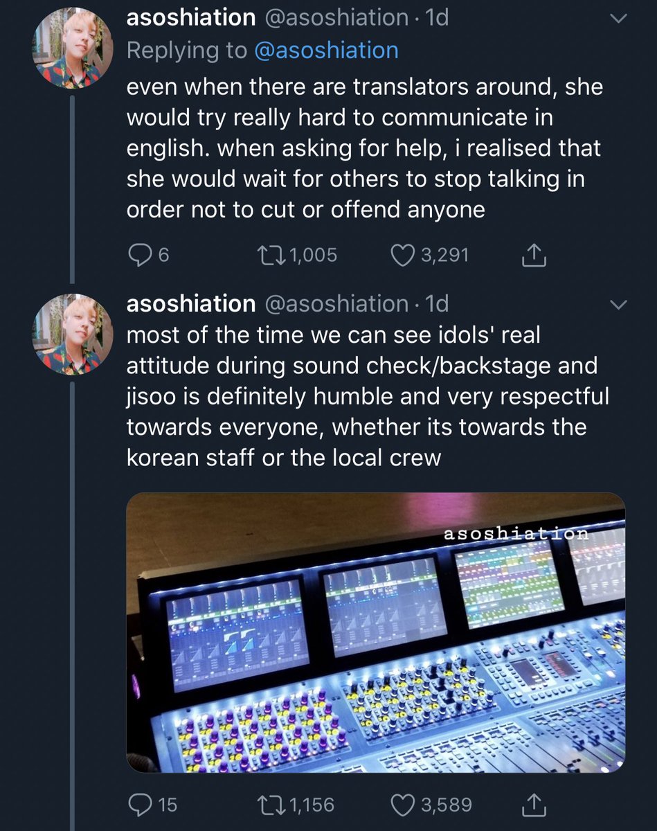 10. Every people who had worked with her have nothing but praises for her humbleness. Here is one of the viral tweets (at one point) of a translator who has worked with BP in one of their concerts. Jisoo is just so respectful and kind. 