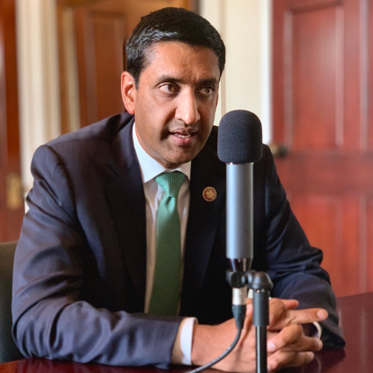 We went to the US Capitol building to hear from  @RepRoKhanna (D-CA-17) about the bipartisan legislation that he drafted with  @RepMattGaetz to prevent a war with  #Iran.  @RepRoKhanna also explained what an impeachment inquiry means for national security.  https://soundcloud.com/user-954653529/the-impeachment-edition