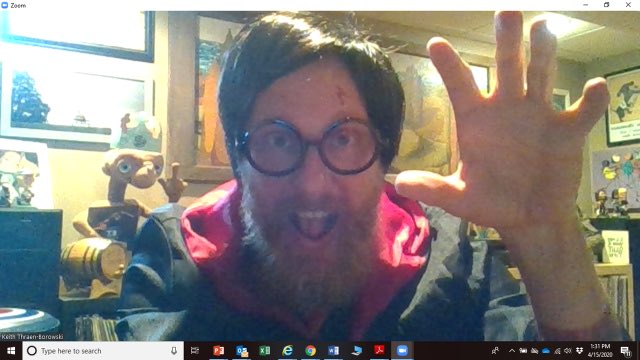 KTB_PhD's tweet photo. Did I conduct today’s Zoom class session/office hours as #HarryPotter?! #OfCourseIDid
Did it make my students smile? #OfCourseItDid
#IMissMyStudents
#LabCoat #ScienceNotMagic
#WeDuAnP💜💛 https://t.co/Dq7h4NATN3