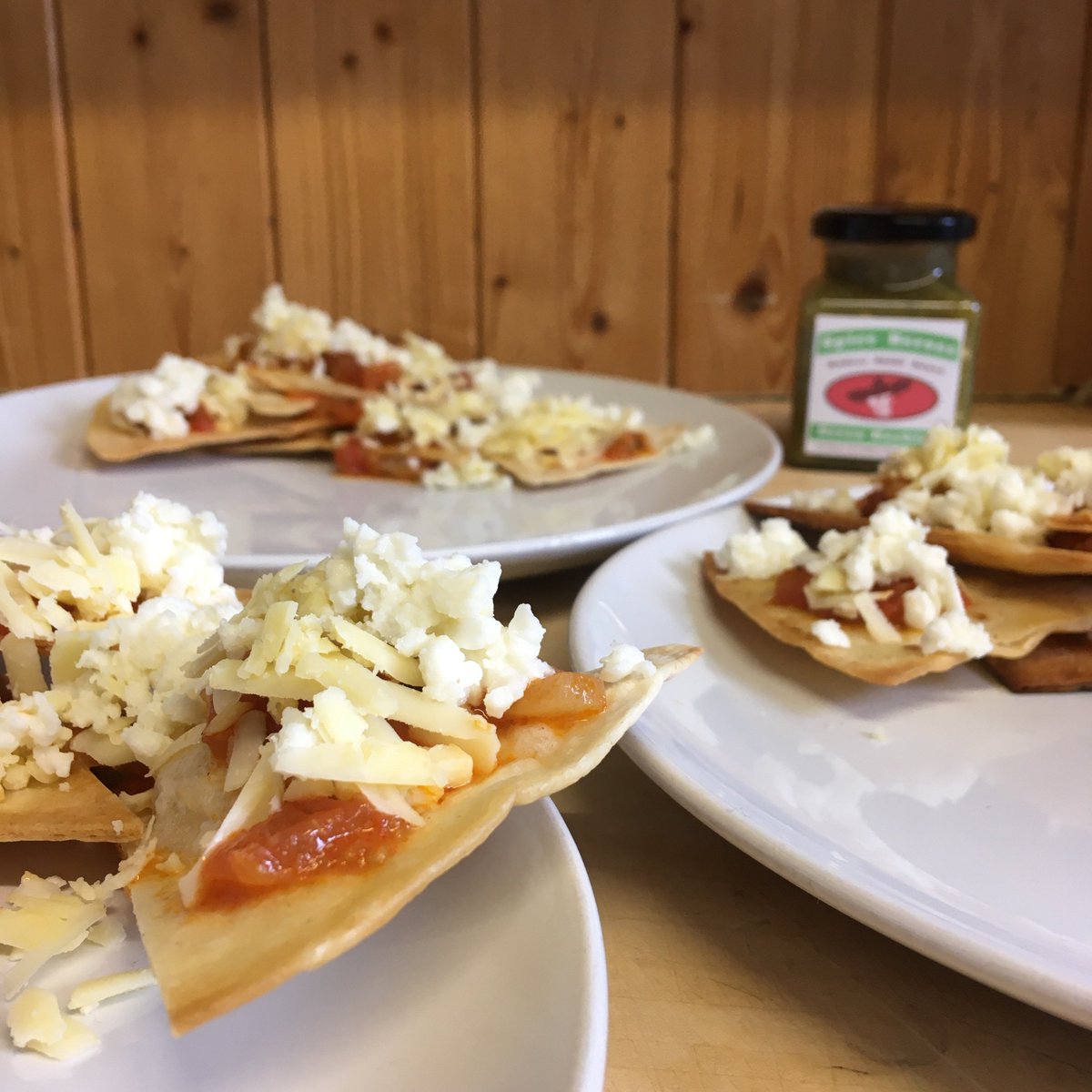 Nachos ready to bake as a side for Veg Chill &amp; Rice. It’s great to have Spice Heroes products around during lockdown when there’s no fresh chillies in the fridge. The hero ingredient in the simple homemade salsa is Green Machine!! #HotSauce #HomeCooking #TexMex #Chilli #ShopSmall