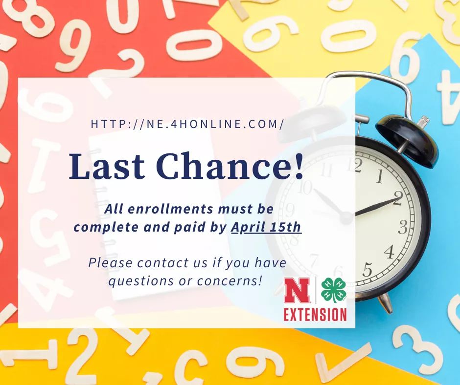 Last day to enroll in Lincoln, Logan and McPherson County 4-H!