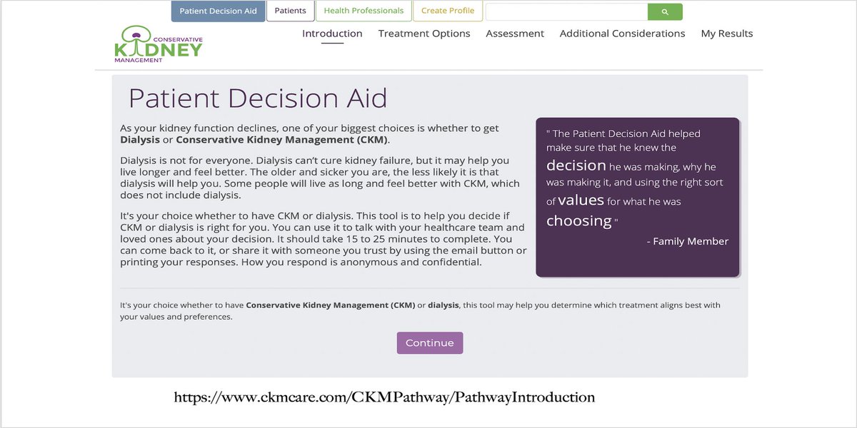 12/ To practice patient-centered medicine, though, one needs to explore what outcomes are important for patients: we must learn to ask. Patient decision aids can help them focus on these aspects: many aids are available online https://www.ncbi.nlm.nih.gov/pubmed/28212179 