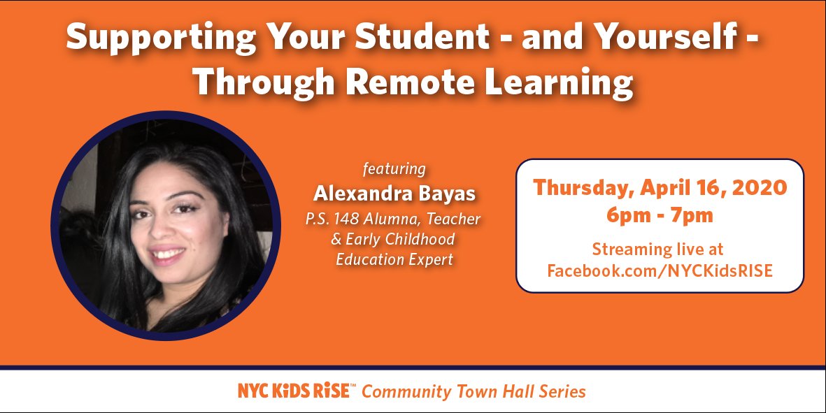 NYCKidsRISE's tweet image. Learn about activities you and your child can do together. TOMORROW at 6PM tune in on facebook.com/nyckidsrise  #remotelearningchat
