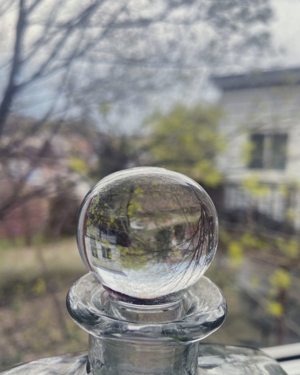 kimrullo's tweet image. M C Escher in my window #scenesfrommywindow #remoteviews #reflection #greatshots #glass #orb #mcescher