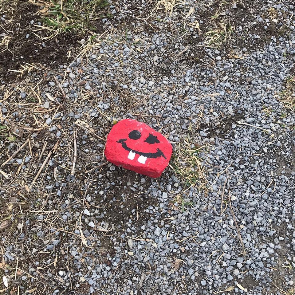 ClaireWise9022's tweet photo. Not sure who the beautiful little human is that left the #HappyRocks along the #TransCanadaTrail in #Kanata but they made my day. #RandomActsOfKindness #Smile #SpreadKindness #Love #KindnessPandemic #Ottawa https://t.co/F8Yr6bT1ZM