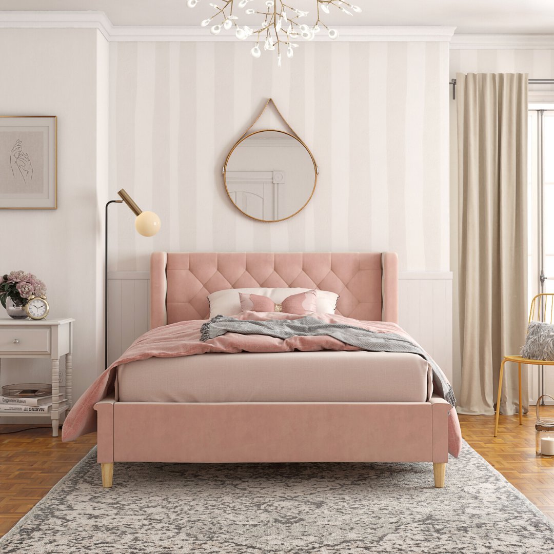 LittleSeedsKid's tweet photo. Elevate the look of any room with the Ambrosia Upholstered Bed. #LittleSeedsKids https://t.co/8g2PevWLVe