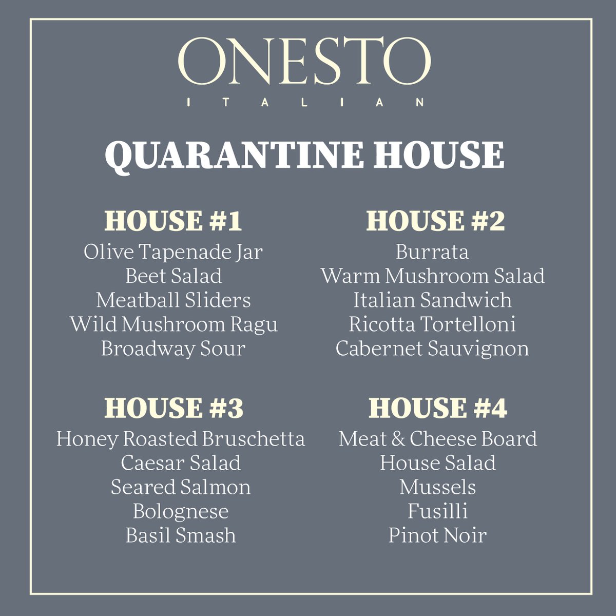 Onesto - Fresh, Modern Italian tweet media