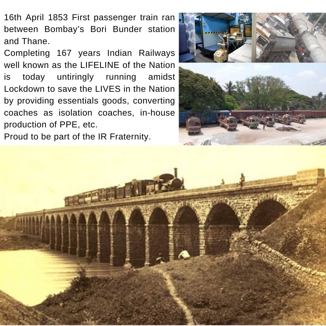 Asha_Optimist's tweet photo. 167 years of #IndianRailways Metamorphosis for a better India
#RespectIndianRailways #IndiaFightsCorona #lockdown @RailMinIndia @PiyushGoyalOffc @PiyushGoyal https://t.co/VUtEcKxhqJ