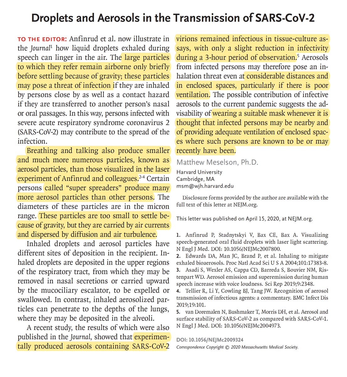 The  #COVID19 aerosol and droplets with speech, visualized. If  #Masks4All hadn't sunk in by this late juncture, seeing is believing. Loud speech is worse.  @NEJM today  https://www.nejm.org/doi/full/10.1056/NEJMc2007800?query=featured_home