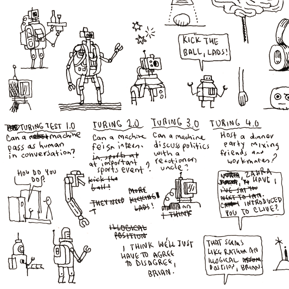 A cartoon (and some relevant doodles) from my new book `Department of Mind-Blowing Theories' which is out now: https://t.co/8aNdWyOwH9