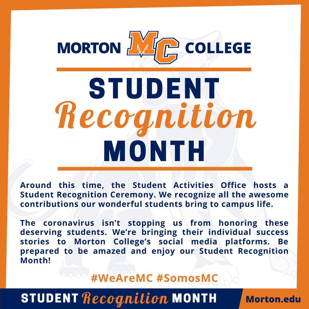 mortoncollege's tweet photo. Yay! Student Recognition Month is here! 🙌🏼🎊🎉  Help us celebrate these amazing student leaders with a virtual clap 👏, like, 👍🏼 share 📤, and comment 📝!

First up.......DRUM ROLL PLEASE🥁.....SergioRodriguez 👏

#WeAreMC #SomosMC #StudentRecognitionMonth🧡💙 https://t.co/w8Ilqgf7JG