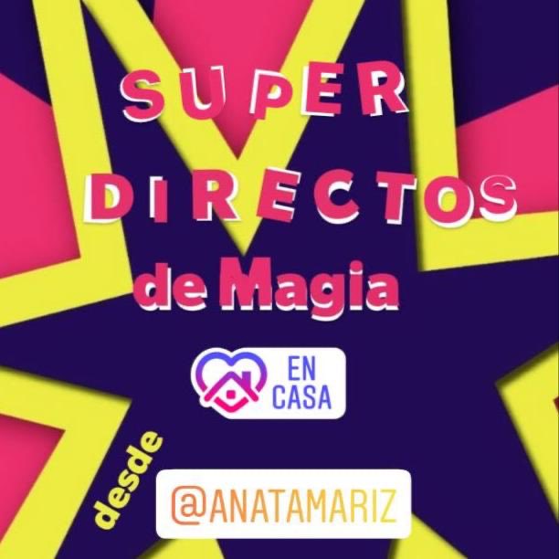 Los viernes me encanta estar con vosotros 😍 en los #SuperDirectos

Directos de #instagram los viernes a las 19:00h desde #Madrid para el mundo 🌎

Desde la cuenta de La Gran Escuela de Magia “Ana Tamariz” 
@ anatamariz