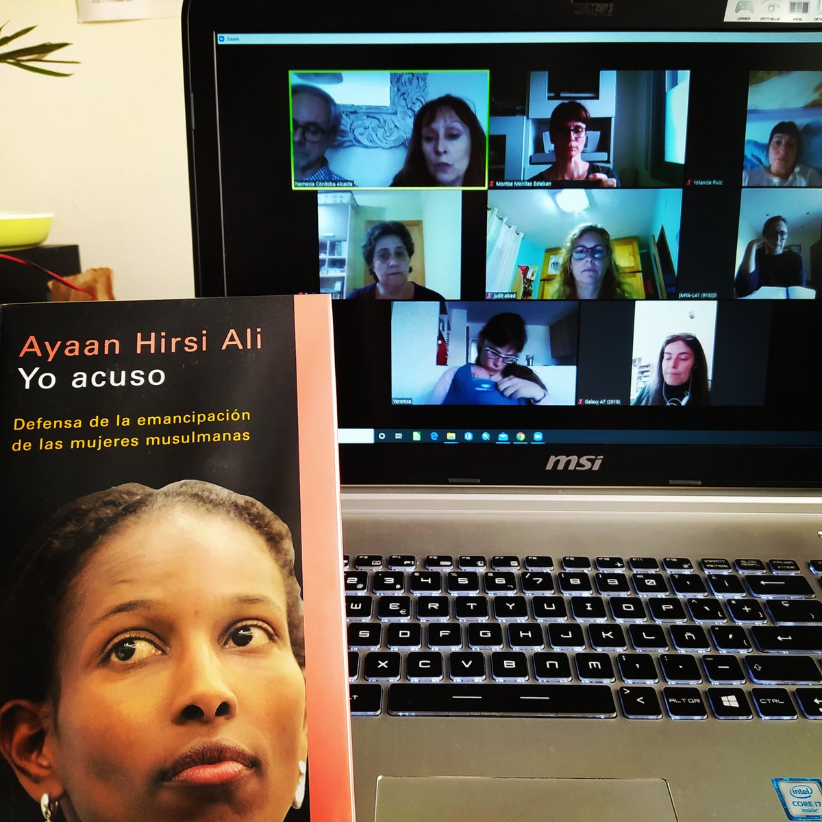 morillas_montse's tweet photo. Club de lectura En femení confinat. Encantades de 'retrobar-nos' i compartir opinions. Biblio-teràpia
Un llibre que qüestiona absolutament l'Islam i el lloc que tenen les dones en aquesta cultura. No et deixa indiferent...
#femBAM #alpratenscuidem #elpratcultura #emquedoacasaxbm https://t.co/isW7QFDlS4