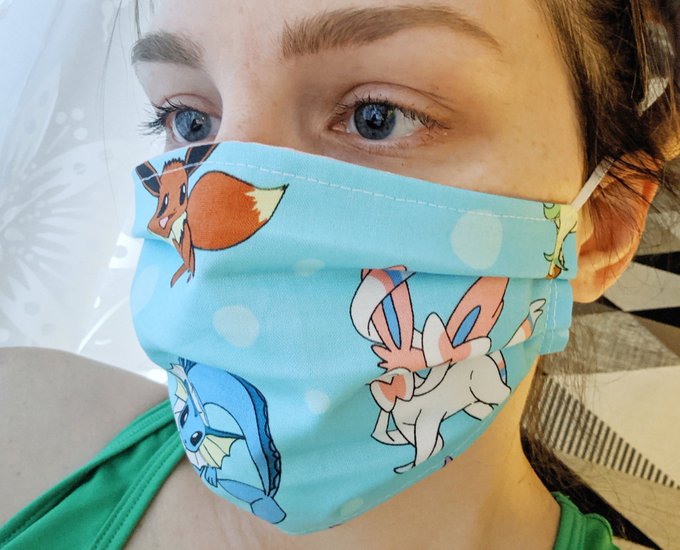😷 Handmade Fabric Masks 😷 10$/mask + shipping  - Ties or Elastic - 3 layers of cotton - Optional filter