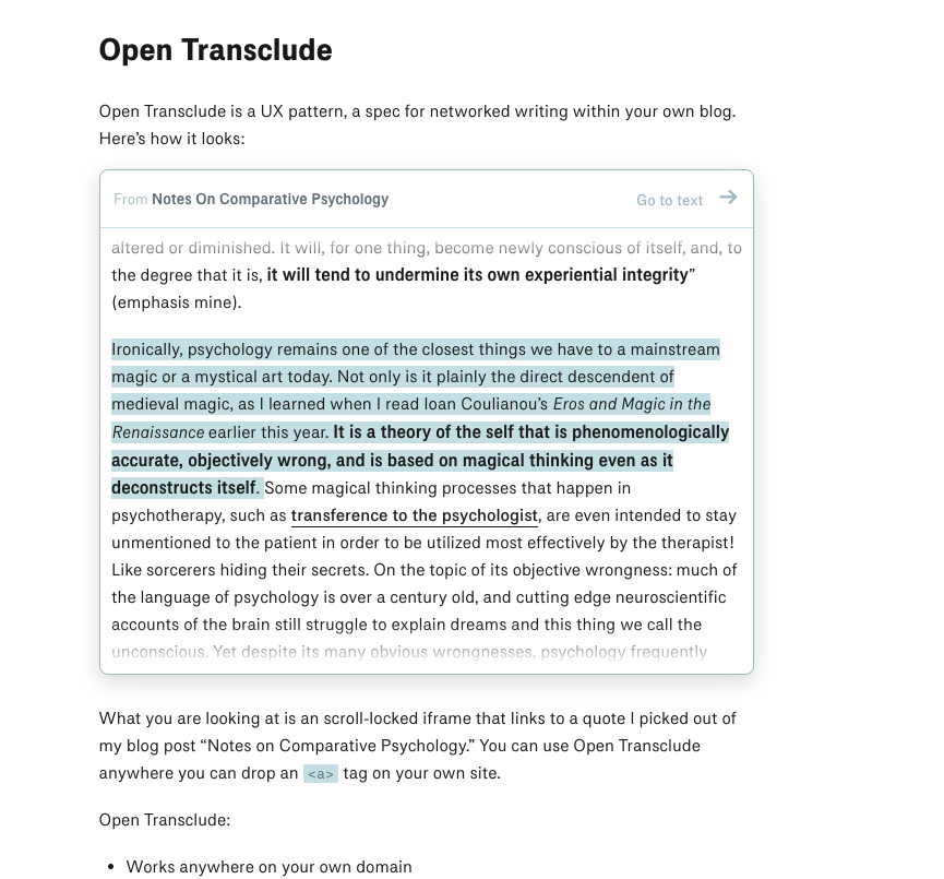 6. The Open Transclude UX pattern from  @tobyshorin -  https://subpixel.space/entries/open-transclude/