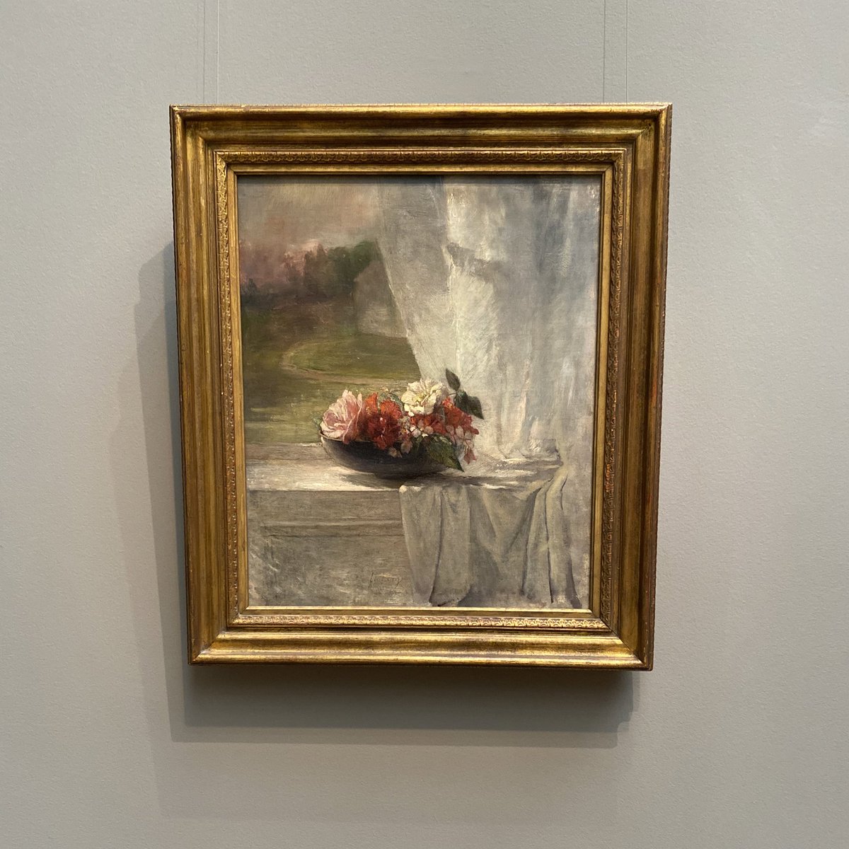 Sargent’s contemporaries John La Farge, Abbott Handerson Thayer, Childe Hassam, and Theodore Robinson were inspired by the Impressionists to depict landscapes and still lifes while embracing the use of natural light, rapid brushwork, and a bright palette.