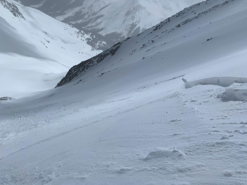 COAvalancheInfo's tweet photo. #CAICnmountains for Wed. Apr. 16 CON(3of5) An incoming storm will increase the avalanche danger for Thr. Avalanches breaking 1-3 ft deep are likely on slopes steeper than 30 degrees with 10" or more of new snow. Reign in terrain choices to stay safe. https://t.co/I5aImuYeZp https://t.co/eGXxoQn4kB
