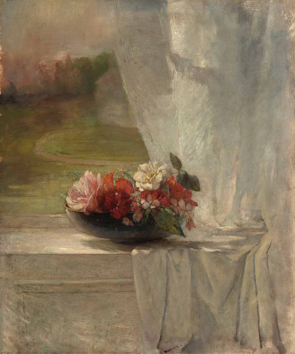 Critics at that time saw a link between La Farge's recent marriage to Margaret Mason Perry and the painting. One wrote that La Farge's flowers were "burning with love, beauty, and sympathy...their language is of the heart, and they talk to us of human love."