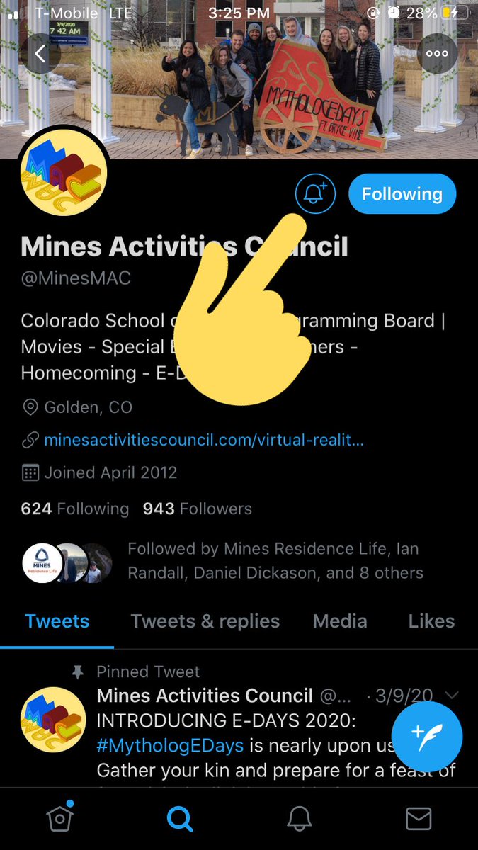 Mines Activities Council tweet media