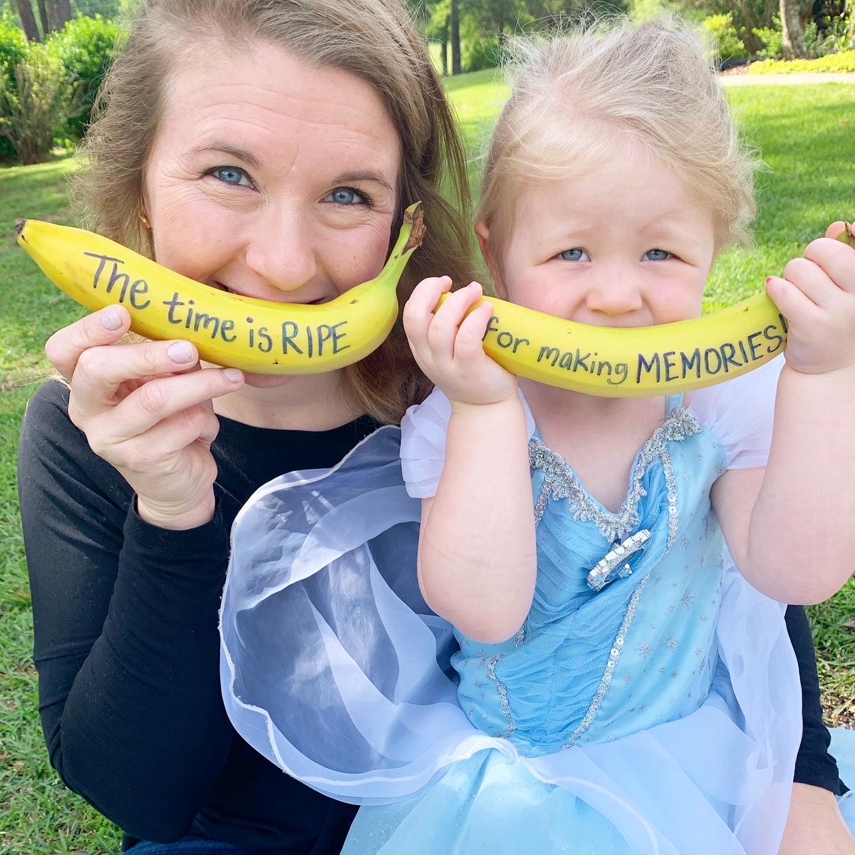 MiamiMomCo's tweet photo. It's official, quarantine is making us go BANANAS! 🍌🍌 Just kidding! There is SO much to be grateful for during this time. Toddler silliness &amp; making memories: two of my favorite things about this season!  #SilverLiningSelfies #BrandsSupportingMoms @doletweets https://t.co/7bXAu8mScy