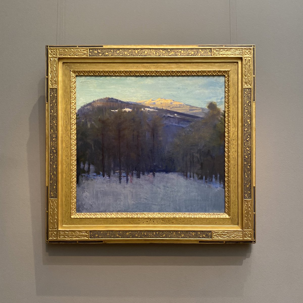 Next, we’ll move to Abbott Handerson Thayer’s view of a place that he also knew very well, Mount Monadnock, which could be seen from his home in Dublin, New Hampshire.