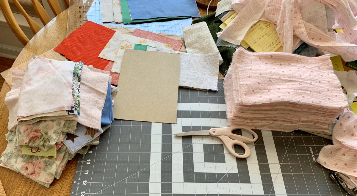 This is my mother’s dining room table.She is part of a network of senior citizens working together to see masks. Some scrounge up fabric. Some cut. Some sew.They’ve made 2,000 masks in the last two weeks.And as proud as I am of my mom, I am also enraged.1/