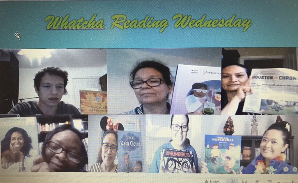 Go Spirit Week! Apart but together in reading. #HISDSpiritWeek