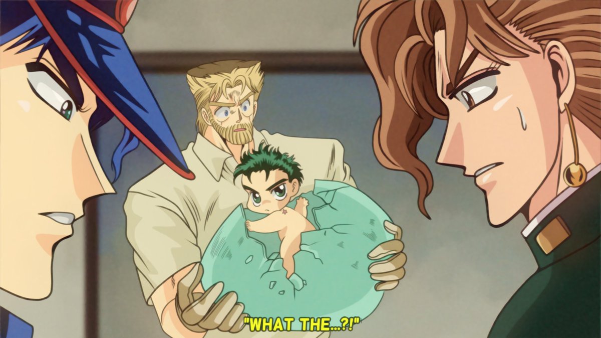 Lj Kujo Late Easter I Had A Friend Help Me Age Them To Look Like Screen Captures From A Bad Vhs Kakyoin Did You Lay This Egg The Ova I