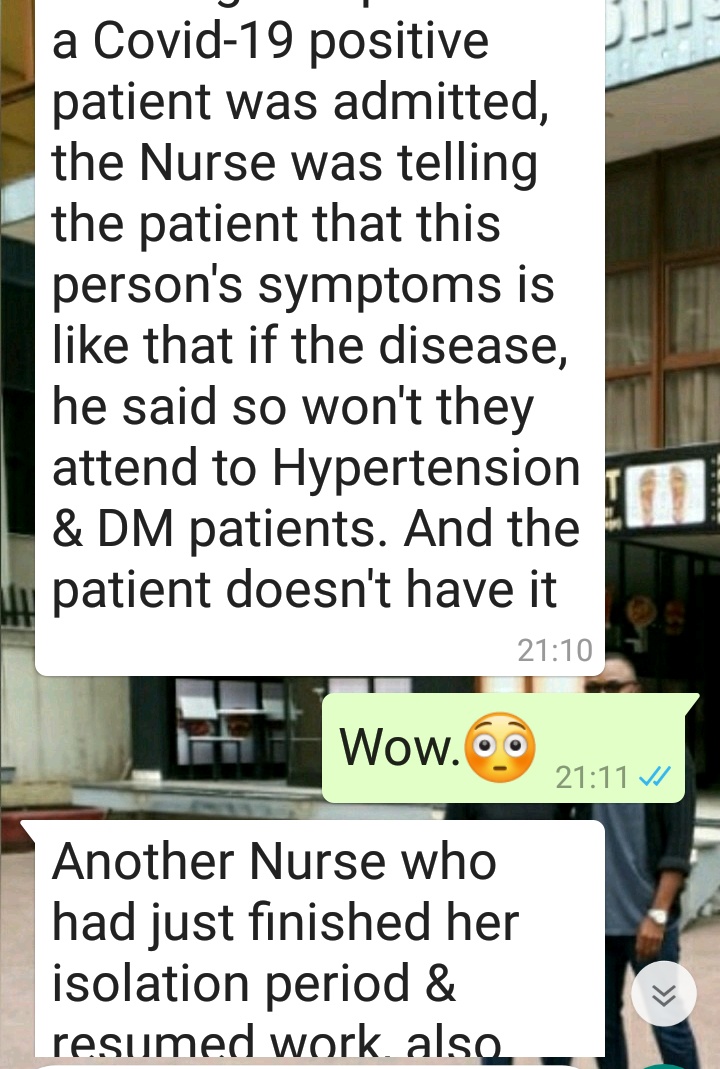 Someone chatted me about this. If greed does not kill us Nigerians, nothing will.St Edwards Hospital Addo Rd Ajah Lagos managing  #COVID19 cases and outing staff lives at risk. @NCDCgov  @WHO  @segalink  @NGRPresidentThread #ProtectTheFrontLine