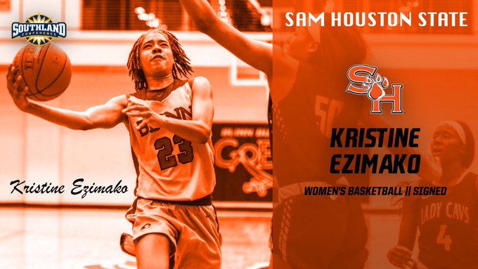 The Blinn College men's and women's basketball team's leading scorers and rebounders this year, Tristan Ikpe and Kristine Ezimako, are headed to Sam Houston State University to continue their athletic and academic careers! Congratulations! #GoBlinnBucs #EatEmUpKats
