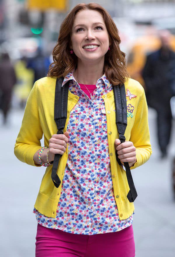 4/15: kimmy schmidt!!in honor of the interactive special date being announced  this isn’t directly inspired by a certain look it’s just very colorful and very kimmy