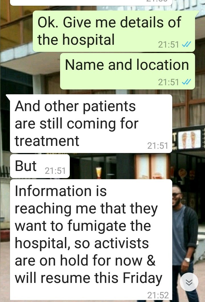 To the point that they ration facemask. 1 per shift, and on night duty, no facemask(Corona does not affect people at night I guess) @NCDCgov  @WHO  @segalink  @healthcommng  #COVID19