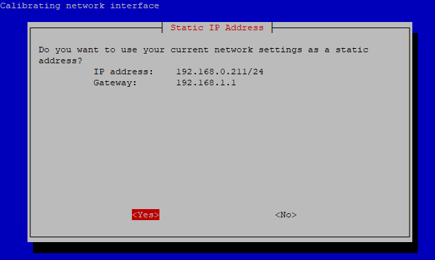 So it's back to "pihole -r" and the setup shows the old gateway, change that sucker, new gateway confirmed, updating...