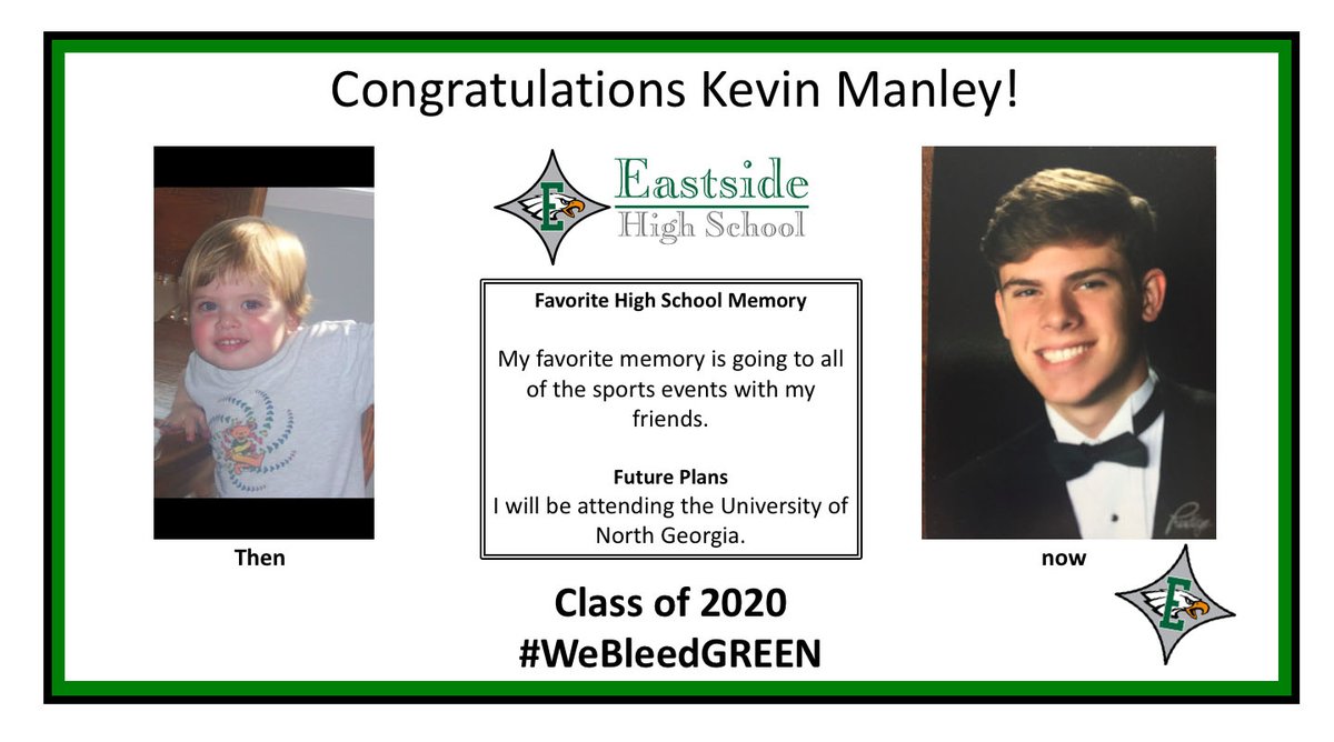 Check out our EHS Seniors at ehs.newtoncountyschools.org/2020_senior_sp…
Submit pics/info by emailing ehs2020@newton.k12.ga.us
#WeBleedGREEN