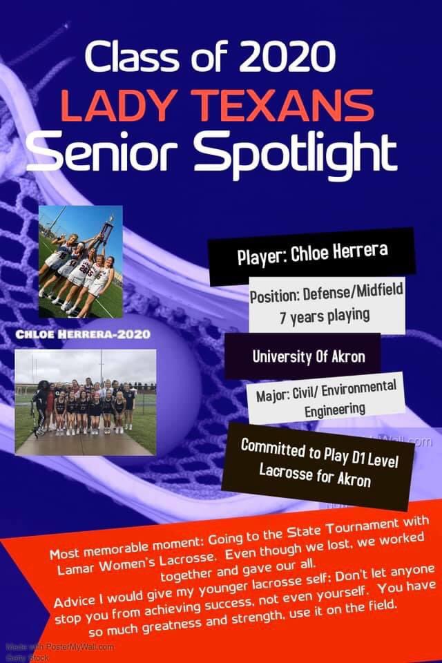 Senior Spotlight!! Chloe Herrera!!