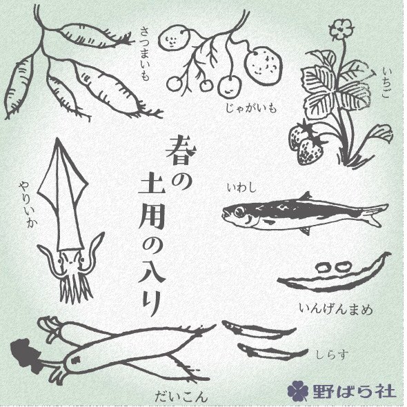 野ばら社 昭和レトロな出版社 En Twitter 戌の日 25日 土 に いのつくもの か 白いもの を食べると良いのだそうですよ 先人の知恵をお借りして 旬のものをいただき 疲れを癒しましょう 春の土用 T Co Kh3attztly Twitter