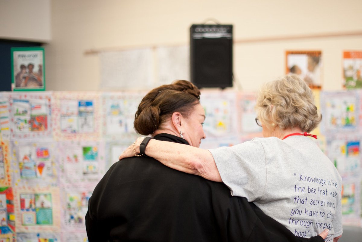 Jessica Scheller (@bookafterbook) on Twitter photo Lynne Dozier & Patrica Polacco - what wonder were those two stirring? Thank you <a href="/saintdunstans/">Saint Dunstan's</a> #DozierDay <a href="/EilandKISD/">Eiland Elementary</a> <a href="/KleinFoundation/">Klein Ed Foundation</a>
"....knowledge is like the bee that made that sweet honey, you have to chase it through the pages of a book." Patricia Polacco Lynne Dozier & Patrica Polacco - what wonder were those two stirring? Thank you <a href="/saintdunstans/">Saint Dunstan's</a> #DozierDay <a href="/EilandKISD/">Eiland Elementary</a> <a href="/KleinFoundation/">Klein Ed Foundation</a>
"....knowledge is like the bee that made that sweet honey, you have to chase it through the pages of a book." Patricia Polacco