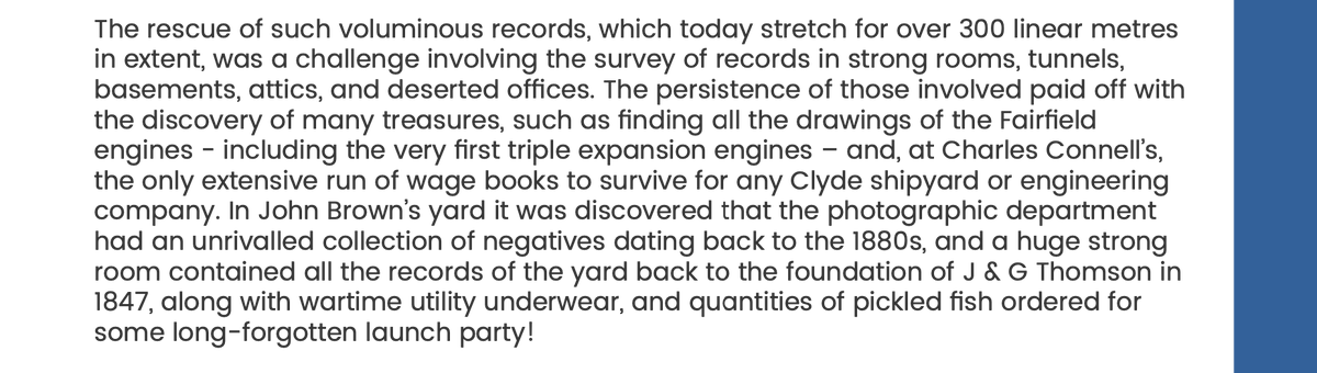 BusArchScot's tweet photo. BACS sometimes finds #UnusualItems while rescuing records. Michael Moss found 'wartime utility underwear and quantities of pickled fish ordered for some long-forgotten launch party’ when he rescued the records of Upper Clyde Shipbuilders! #Archive30
👉https://t.co/0AFDJB4Xyp https://t.co/Wvw5gTRAZL