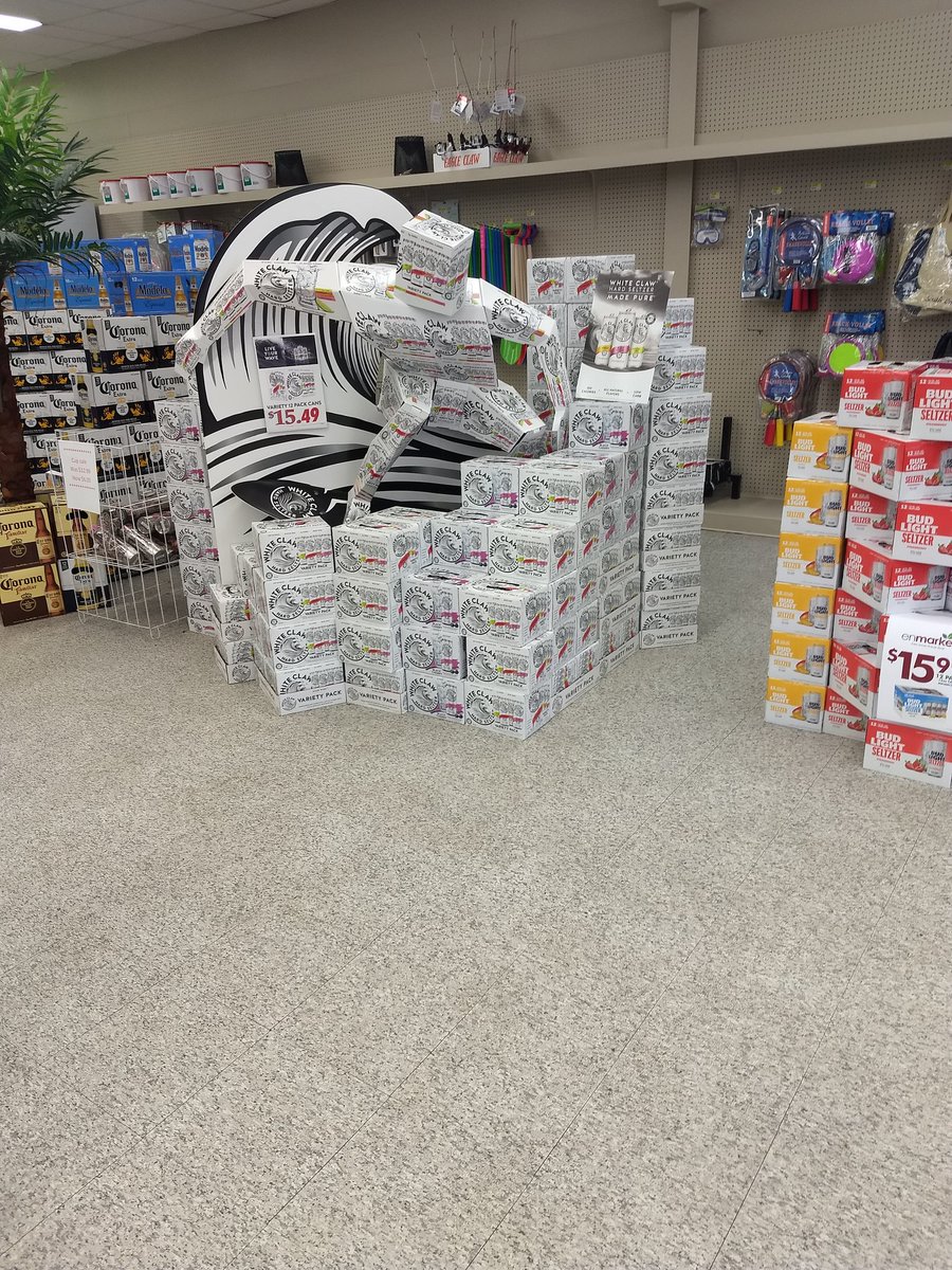legare_12's tweet photo. Found a sculpture of @TrevWall at a gas station today, if you look closely he's clearly mid barrel roll in a wave of @WhiteClaw https://t.co/GyMA3jDSmr