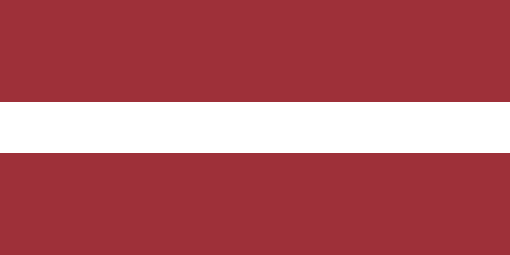Latvia. 4/10. Boring and uninspiring. Adopted in 1918 and readopted in 1990 following Soviet control. The red colour is sometimes described as symbolising the readiness of the Latvians to give the blood from their hearts for freedom and their willingness to defend their liberty.