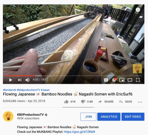 KenDomik's tweet photo. 8 MILLION VIEWS!!!! UNBELIEVABLE! Still can’t believe one of my videos could reach this huge milestone. Once again thanks Eric for showing me this cool place! And thank you for watching it.  @ericsurf6 @criticaleatsjapan #kendomik #kbdproductionstv #kendomikslife https://t.co/Fzh1QB2vJj