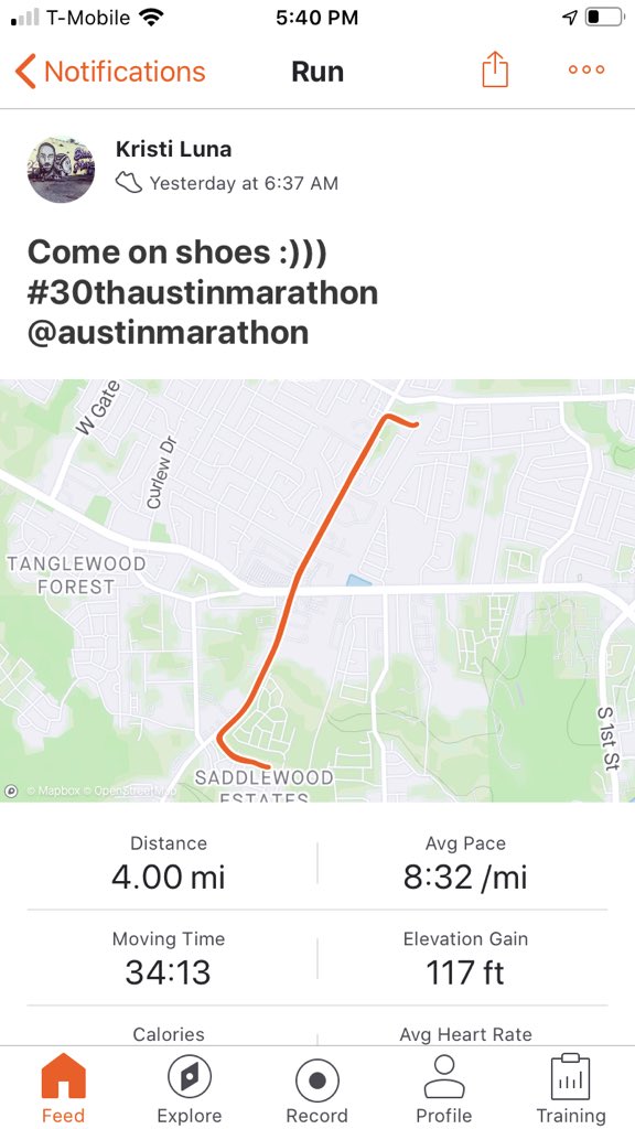 kristituna's tweet photo. @austinmarathon #30thaustinmarathon I had a dream I won a pair of amazing #UAHOVR Machina ATX running shoes last night :)) (W8.5) @UARunning https://t.co/VsldX8CrwD
