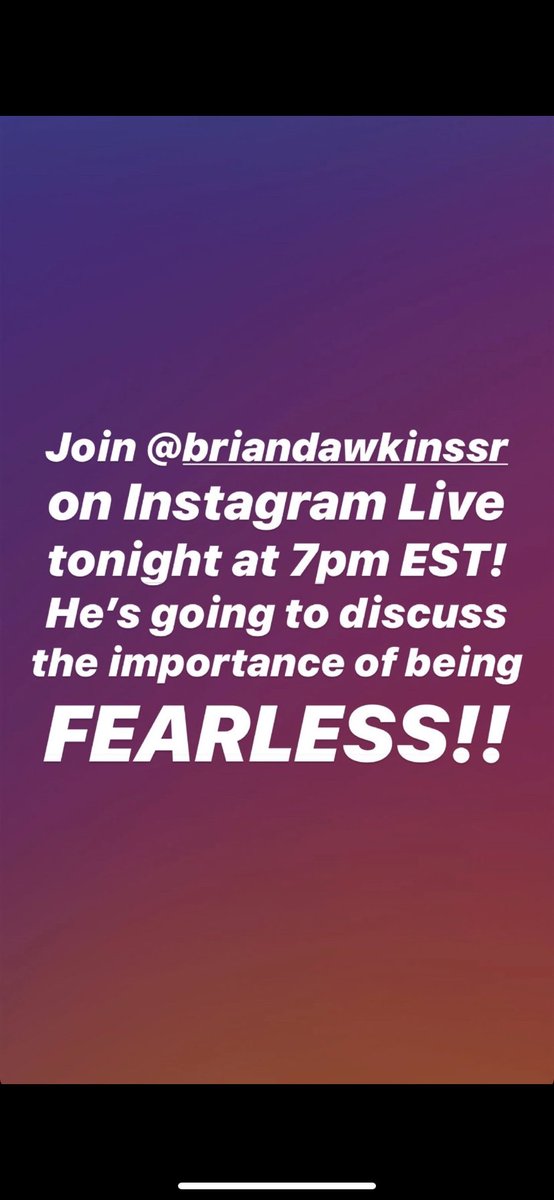 SportsVaultShop's tweet photo. The picture says it all!  Tune in tonight, as Eagles legend Brian Dawkins delivers a powerful message on being FEARLESS during these uncertain times.  You won’t want to miss it! https://t.co/1bVbtLal5V