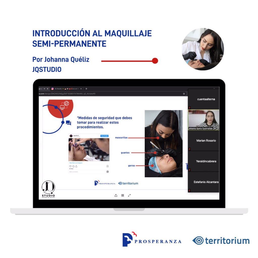 judithcury's tweet photo. Hoy realizamos los talleres online de “introducción al maquillaje semipermanente” y “el juego como estrategia para el desarrollo del lenguaje” en @prosperanza donde participaron más de 300 mujeres ¡Seguimos impulsando el poder del aprendizaje en línea! https://t.co/LPZjl5XkTQ