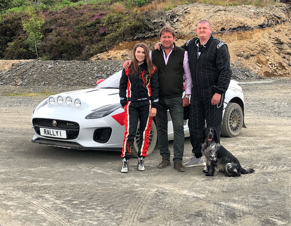 If you happen to be at home tomorrow at 2pm....I’m on <a href="/itv/">ITV</a> with @garethwardchef and <a href="/jamesmartinchef/">James Martin</a> on #islandstohighlands thrashing the #ftype Jags about 🤗 @jaguarukpr @jaguaruk Check it out 😊 it was super fun to film! #jaguar #rally #motorsport #tv